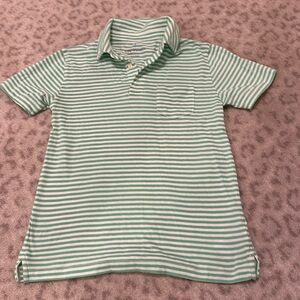 Crew Cuts green stripe polo